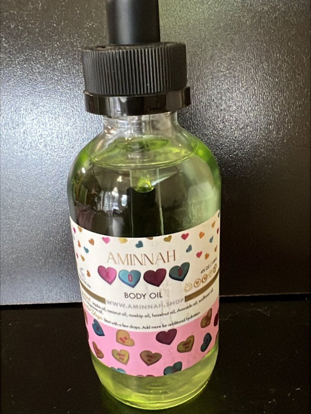 Aminnah XOXO Body Oil 4oz New Sealed Hydration